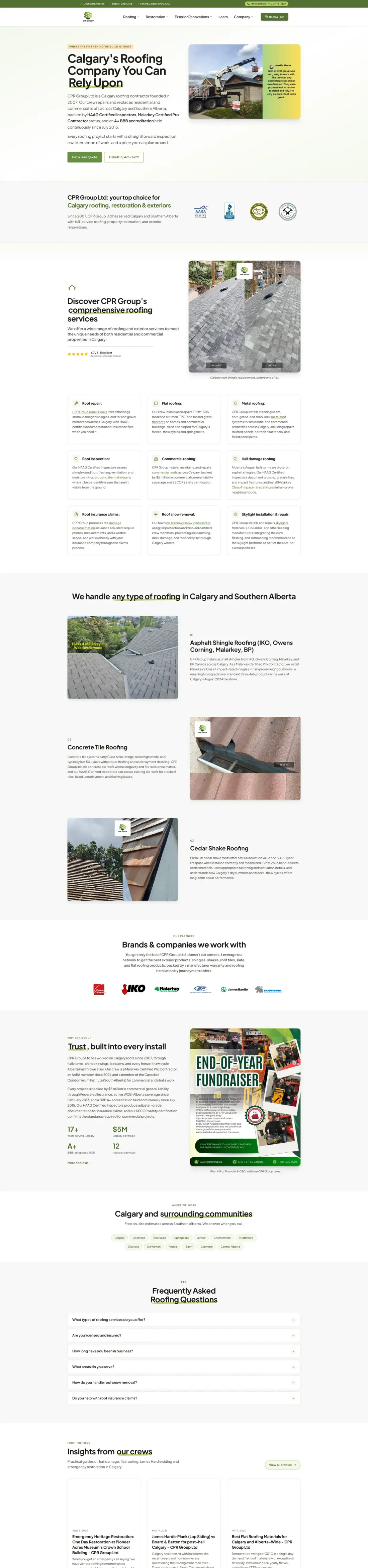 CPR Group website designed by Visibility Drip