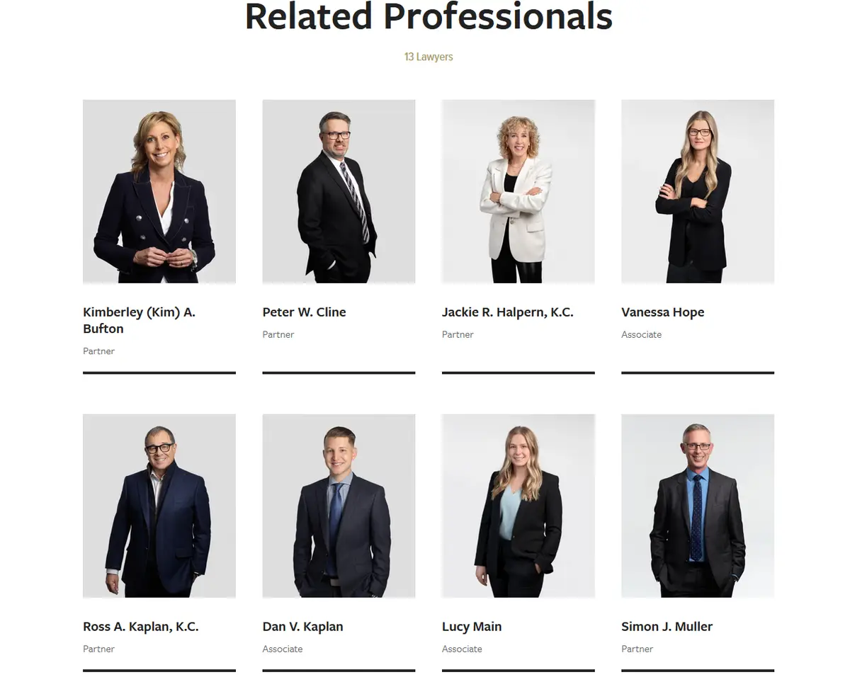 Screenshot of Mcleod Law featuring their personal injury lawyers