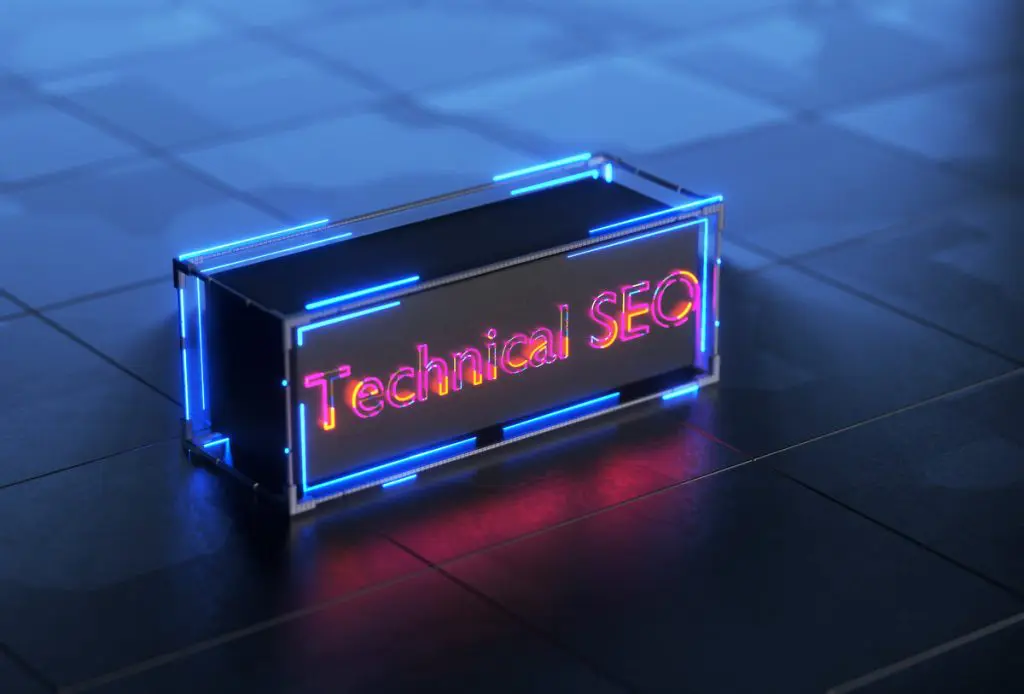technical SEO used as signage - decorative