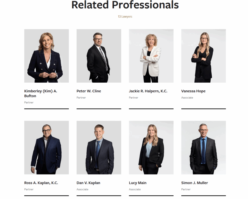 Screenshot of Mcleod Law featuring their personal injury lawyers