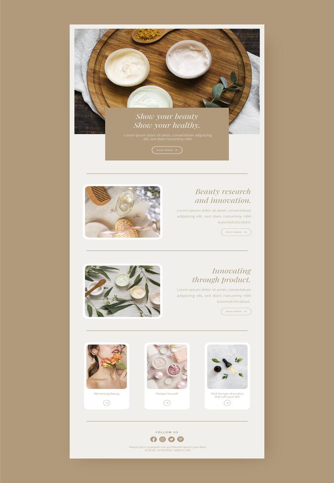 Beauty web design template